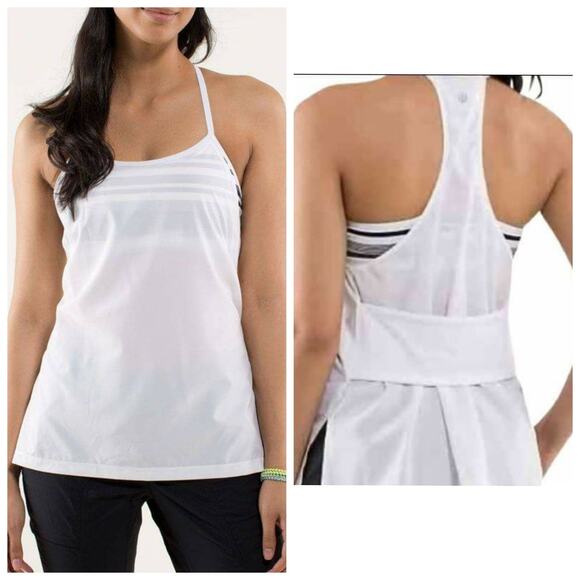 Lululemon Groovy Stripe Nimbus Amped Up Tank - Picture 1 of 7